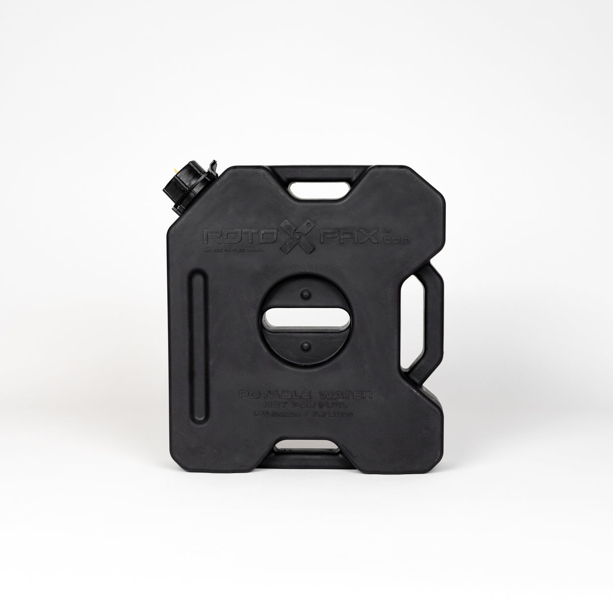 Black 1.75 Gal Water Storage Container RotopaX